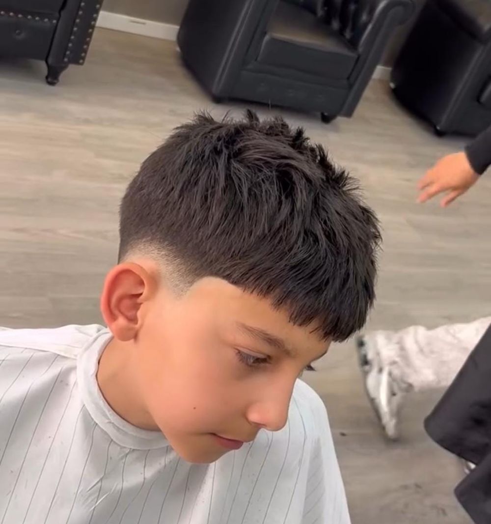 Corte infantil com fade
